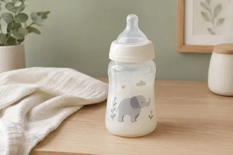 Biberon Philips Avent de 260 ml à motif éléphant, avec tétine à Réponse Naturelle et valve AirFree